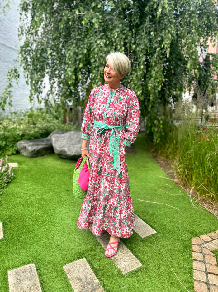 M&S Green Raffia Bag - Image 2