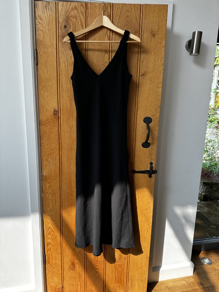 Black Zara fit and flare dress, Size L - Image 3
