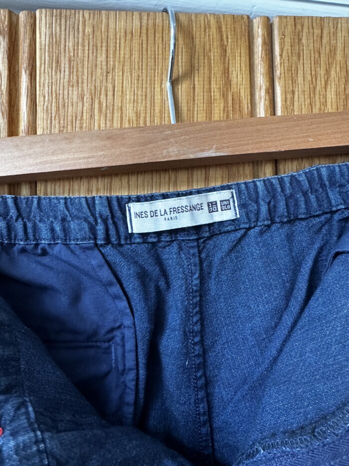 IdLF at Uniqlo Navy Linen Trousers, Size 30-32 - Image 3