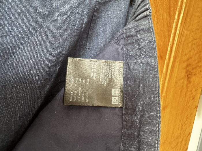 IdLF at Uniqlo Navy Linen Trousers, Size 30-32 - Image 4
