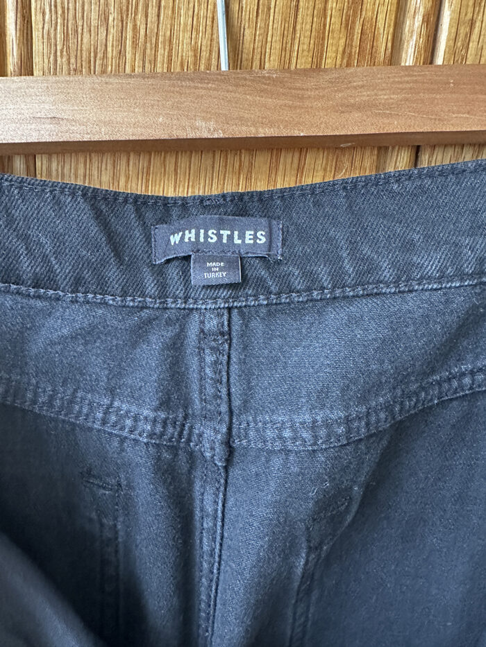 Whistles Black Authentic Barrel Jeans, Size 30 - Image 5