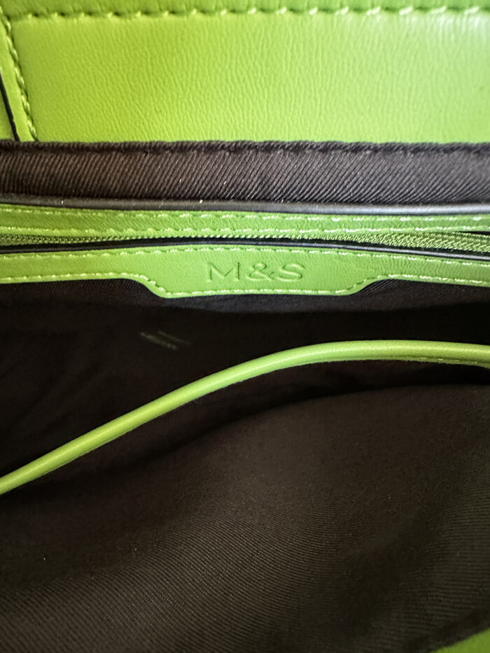 M&S Green Raffia Bag - Image 7