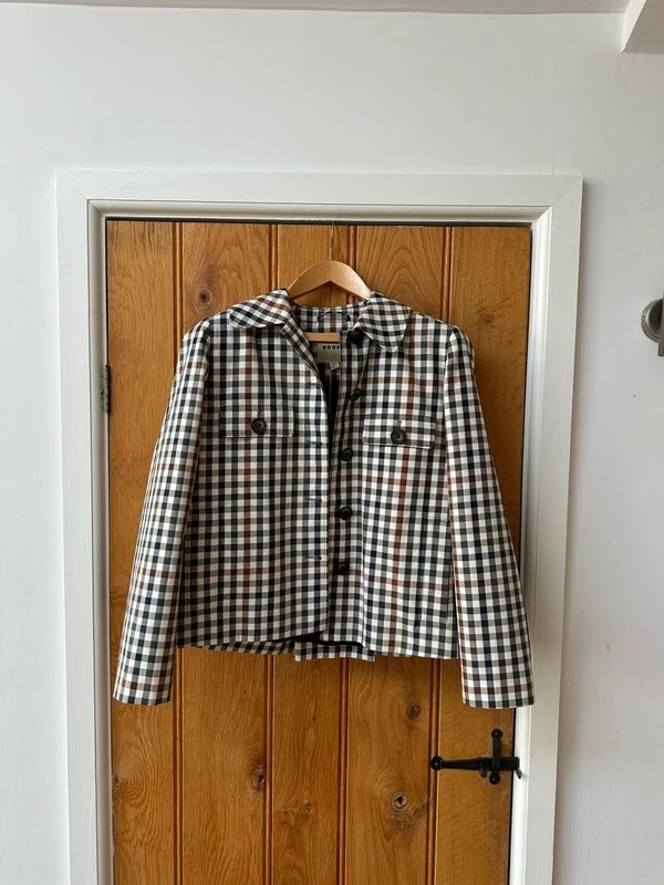 BNWT Boden Gloucester Check Mac, Size 12 - Image 2